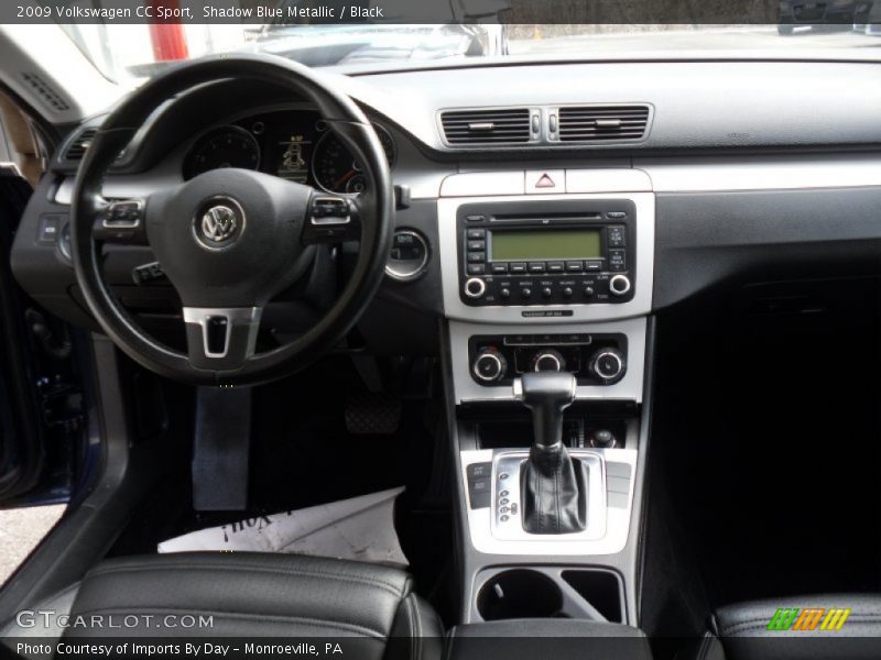 Shadow Blue Metallic / Black 2009 Volkswagen CC Sport