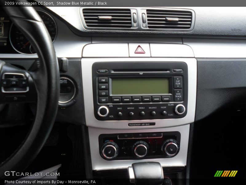 Shadow Blue Metallic / Black 2009 Volkswagen CC Sport