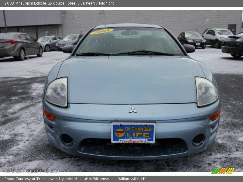 Steel Blue Pearl / Midnight 2003 Mitsubishi Eclipse GS Coupe