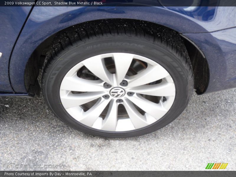 Shadow Blue Metallic / Black 2009 Volkswagen CC Sport