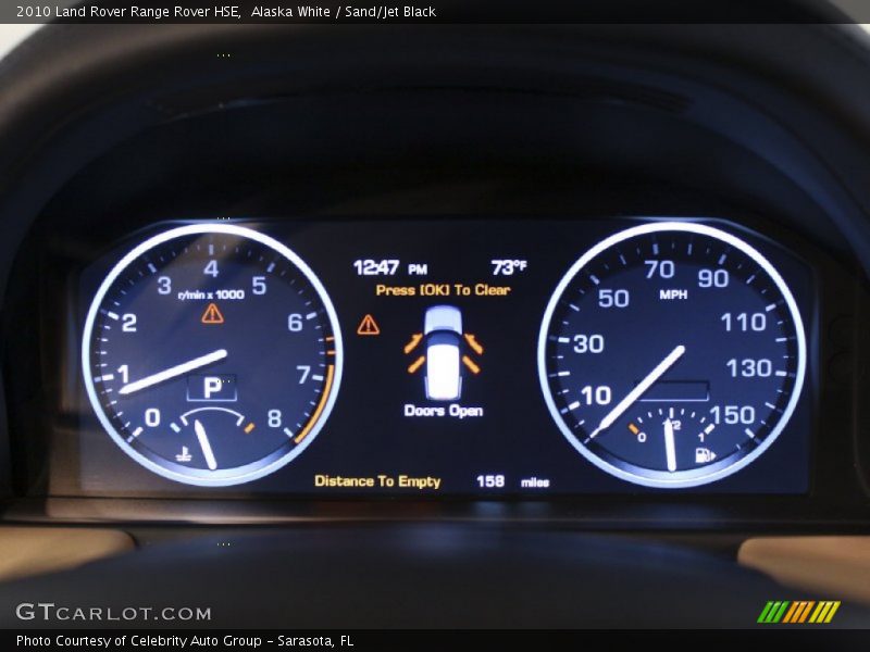 Alaska White / Sand/Jet Black 2010 Land Rover Range Rover HSE