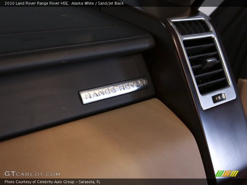 Alaska White / Sand/Jet Black 2010 Land Rover Range Rover HSE