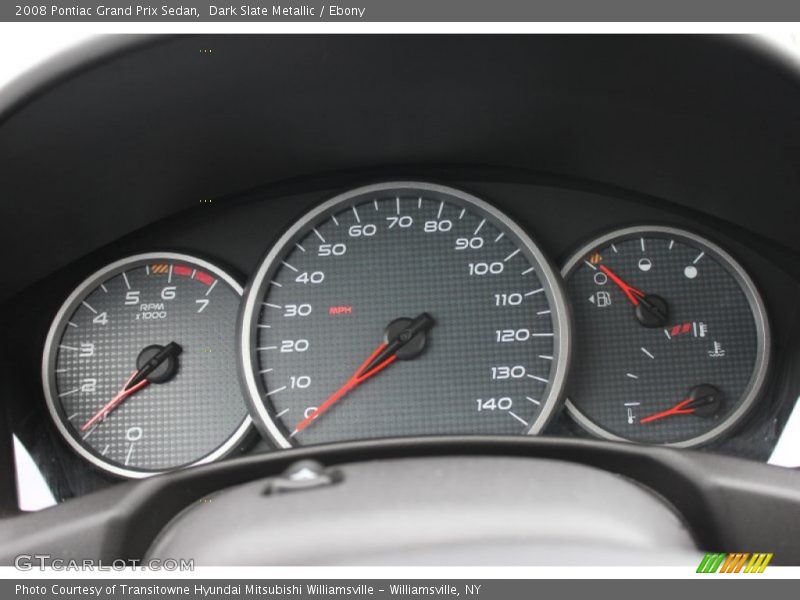 Dark Slate Metallic / Ebony 2008 Pontiac Grand Prix Sedan
