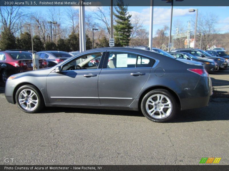 Polished Metal Metallic / Taupe 2010 Acura TL 3.5