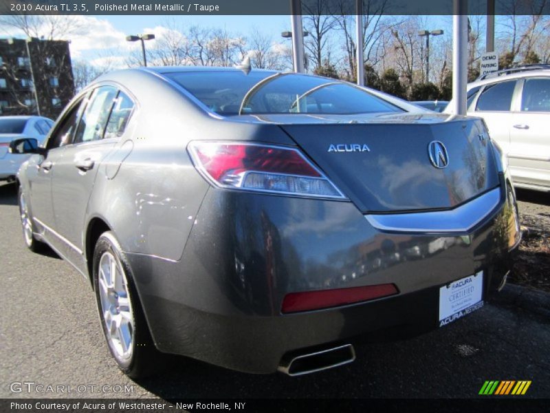 Polished Metal Metallic / Taupe 2010 Acura TL 3.5