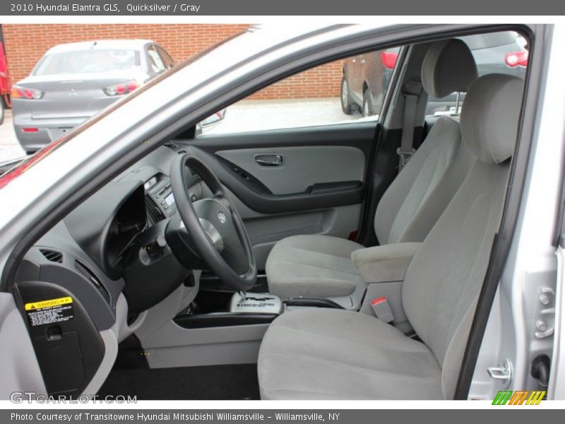 Quicksilver / Gray 2010 Hyundai Elantra GLS
