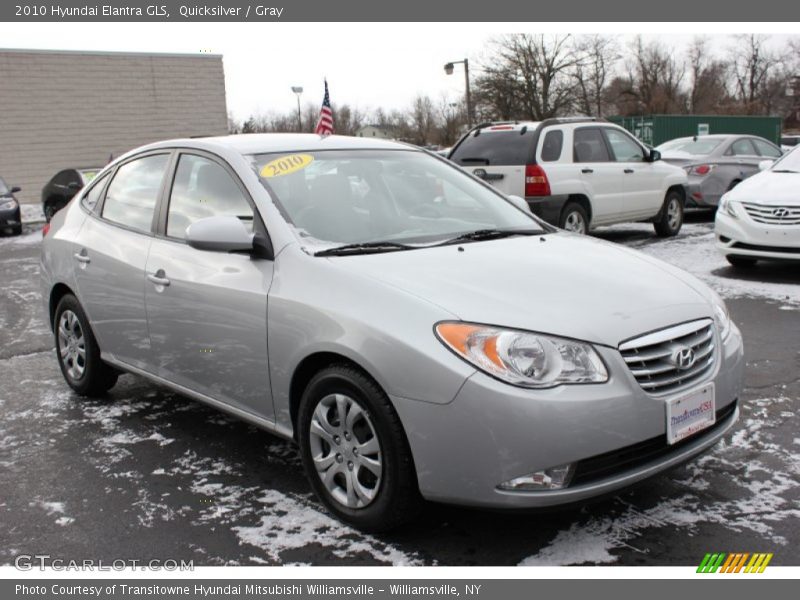 Quicksilver / Gray 2010 Hyundai Elantra GLS