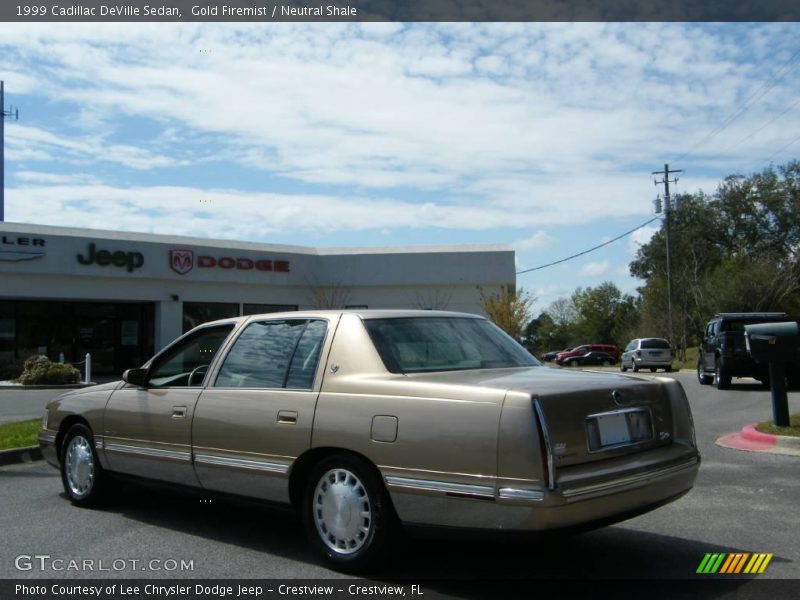 Gold Firemist / Neutral Shale 1999 Cadillac DeVille Sedan