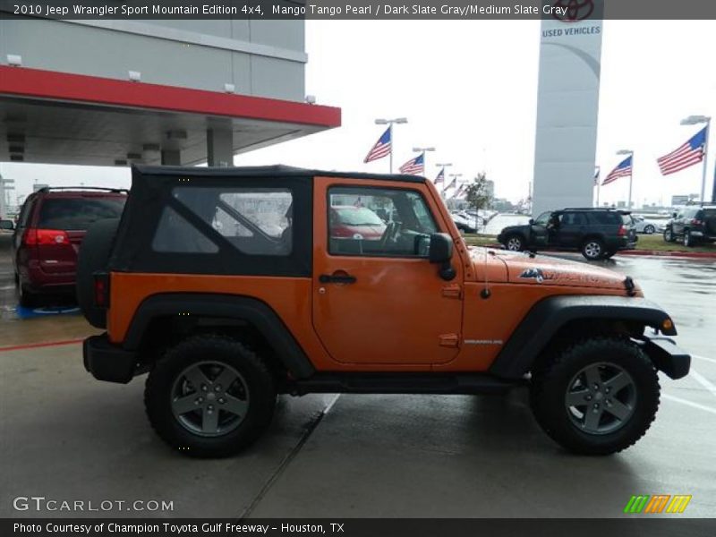 Mango Tango Pearl / Dark Slate Gray/Medium Slate Gray 2010 Jeep Wrangler Sport Mountain Edition 4x4