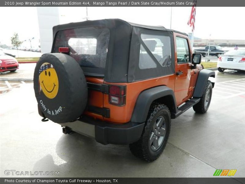 Mango Tango Pearl / Dark Slate Gray/Medium Slate Gray 2010 Jeep Wrangler Sport Mountain Edition 4x4