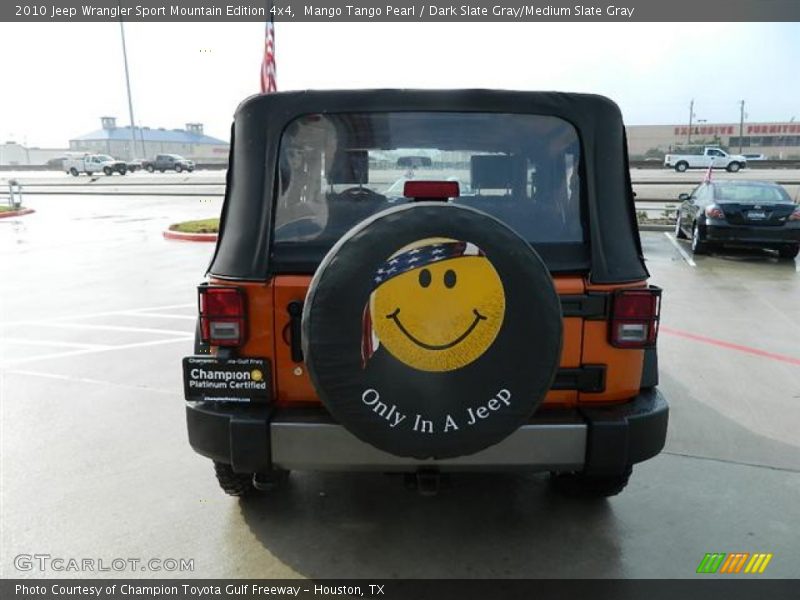 Mango Tango Pearl / Dark Slate Gray/Medium Slate Gray 2010 Jeep Wrangler Sport Mountain Edition 4x4