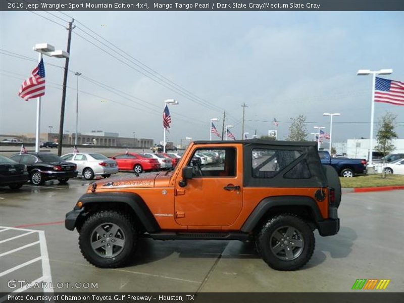 Mango Tango Pearl / Dark Slate Gray/Medium Slate Gray 2010 Jeep Wrangler Sport Mountain Edition 4x4