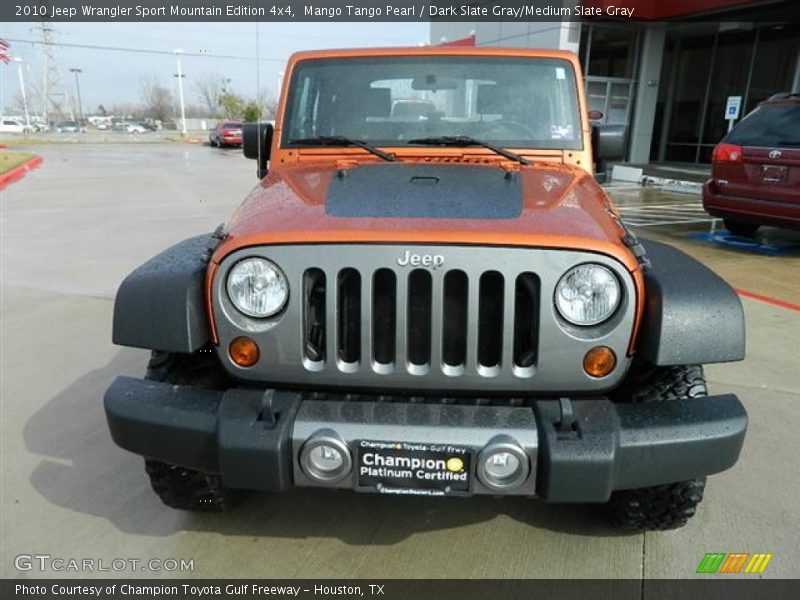 Mango Tango Pearl / Dark Slate Gray/Medium Slate Gray 2010 Jeep Wrangler Sport Mountain Edition 4x4