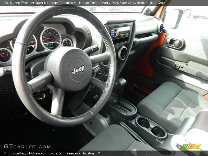 Mango Tango Pearl / Dark Slate Gray/Medium Slate Gray 2010 Jeep Wrangler Sport Mountain Edition 4x4
