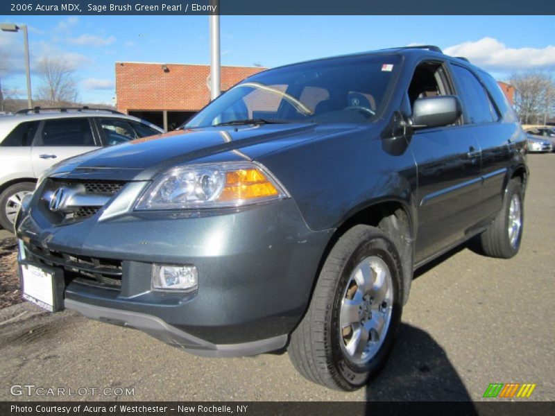 Sage Brush Green Pearl / Ebony 2006 Acura MDX