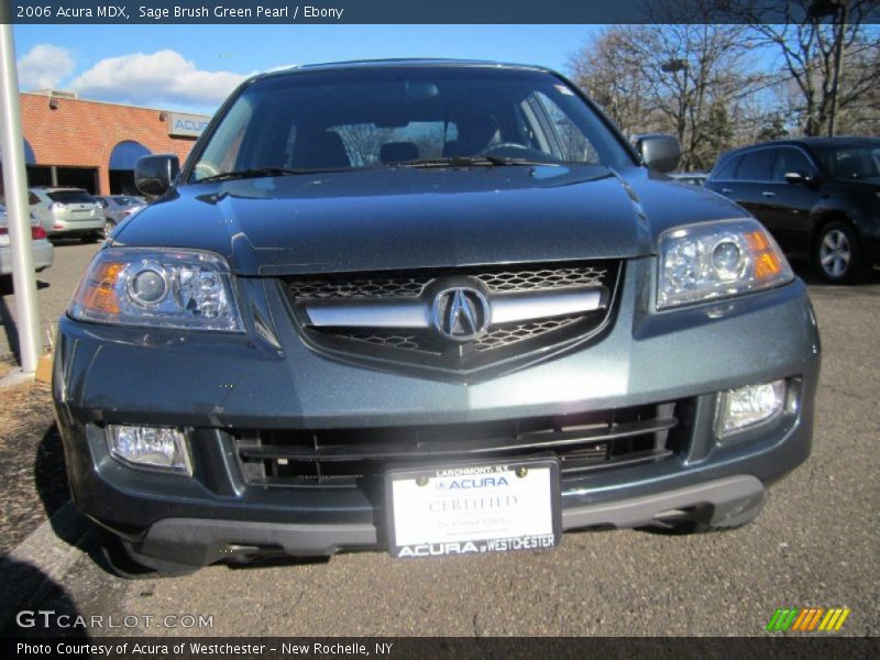 Sage Brush Green Pearl / Ebony 2006 Acura MDX