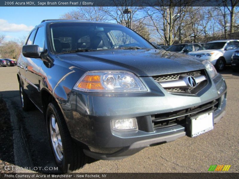 Sage Brush Green Pearl / Ebony 2006 Acura MDX