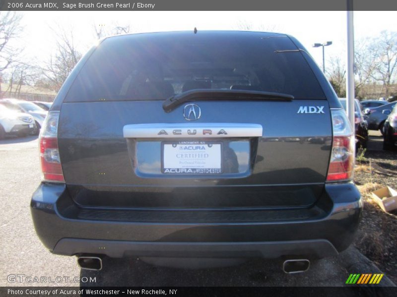 Sage Brush Green Pearl / Ebony 2006 Acura MDX
