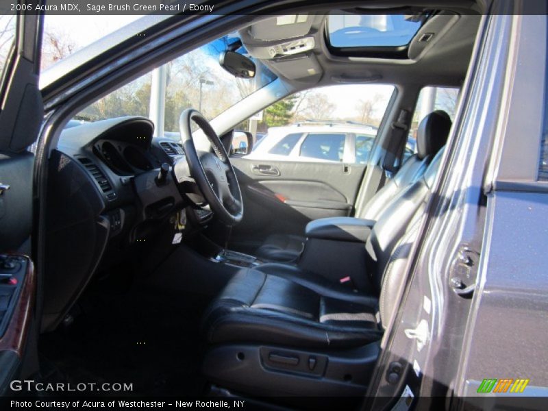 Sage Brush Green Pearl / Ebony 2006 Acura MDX