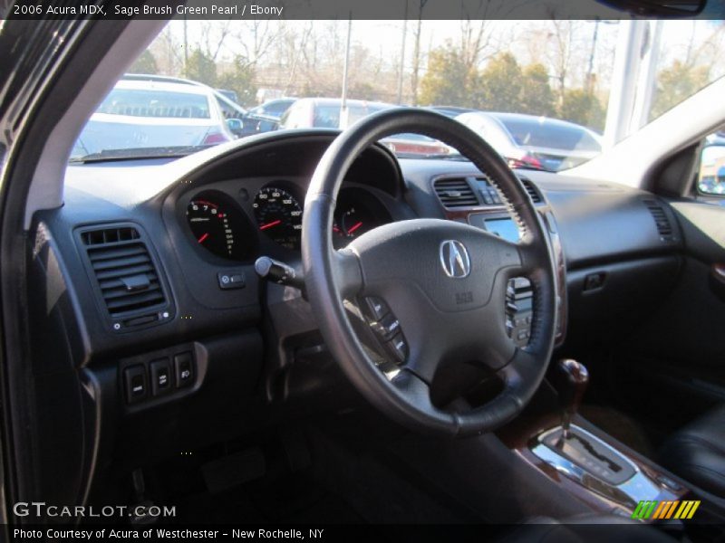 Sage Brush Green Pearl / Ebony 2006 Acura MDX