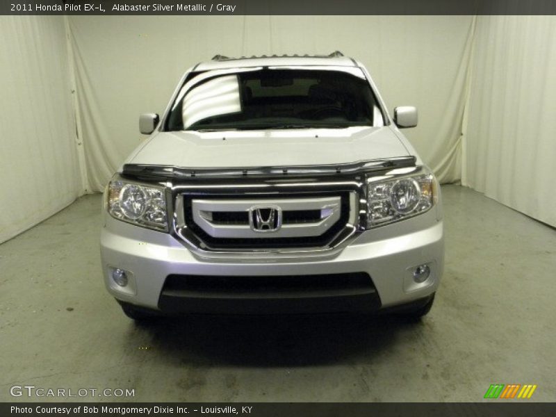 Alabaster Silver Metallic / Gray 2011 Honda Pilot EX-L