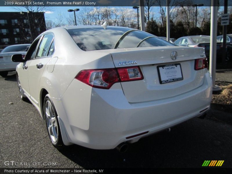 Premium White Pearl / Ebony 2009 Acura TSX Sedan