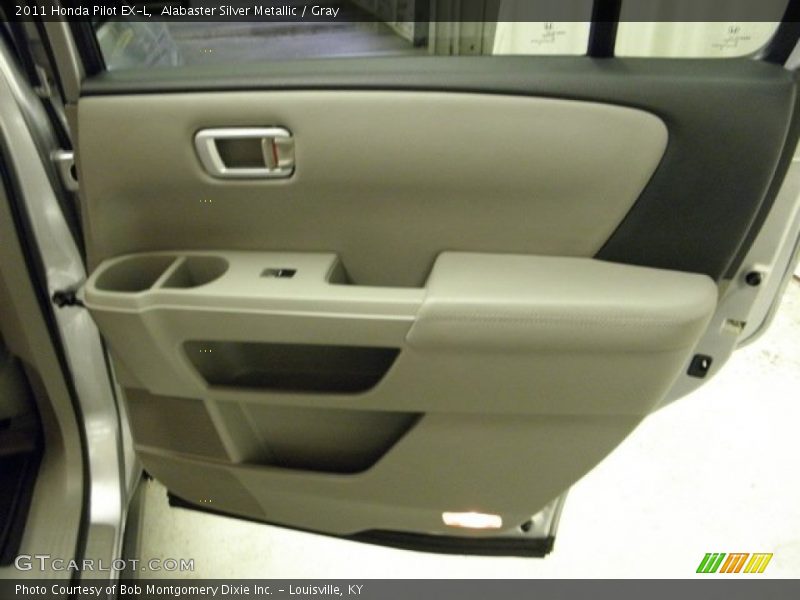 Alabaster Silver Metallic / Gray 2011 Honda Pilot EX-L
