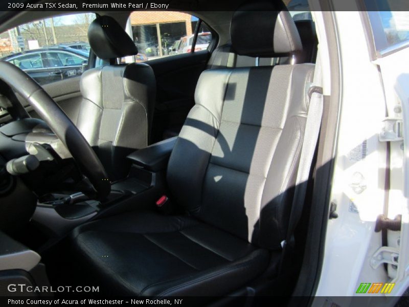 Premium White Pearl / Ebony 2009 Acura TSX Sedan
