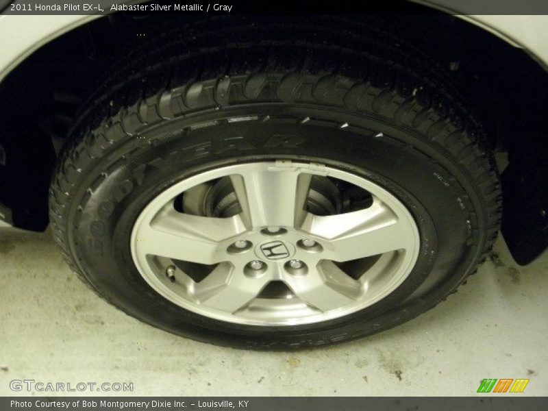 Alabaster Silver Metallic / Gray 2011 Honda Pilot EX-L