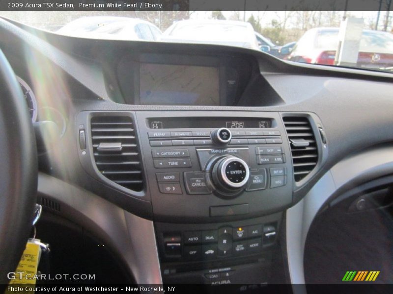 Premium White Pearl / Ebony 2009 Acura TSX Sedan