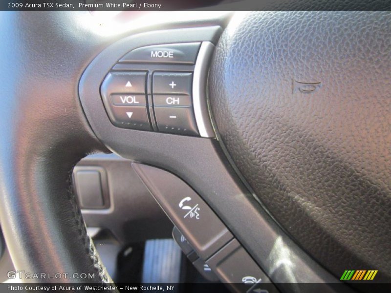 Premium White Pearl / Ebony 2009 Acura TSX Sedan
