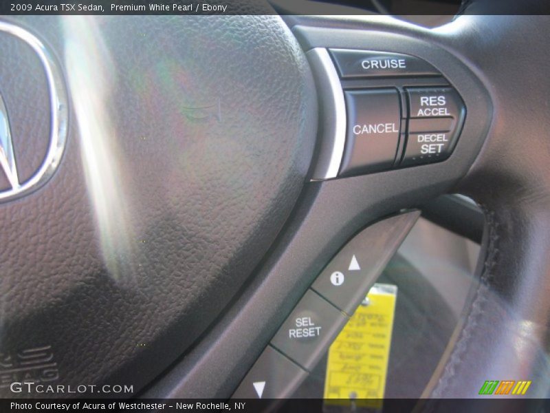 Premium White Pearl / Ebony 2009 Acura TSX Sedan