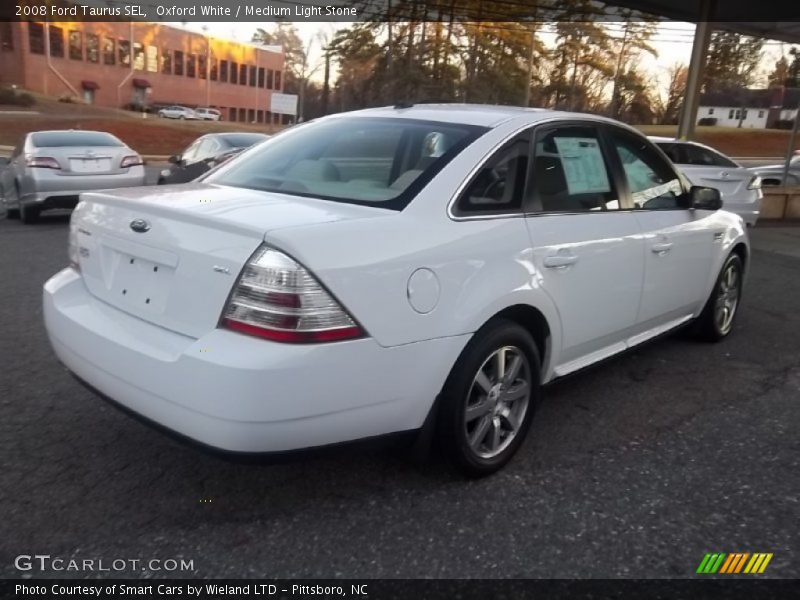 Oxford White / Medium Light Stone 2008 Ford Taurus SEL