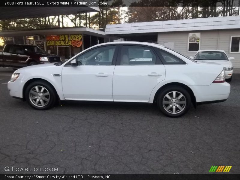 Oxford White / Medium Light Stone 2008 Ford Taurus SEL