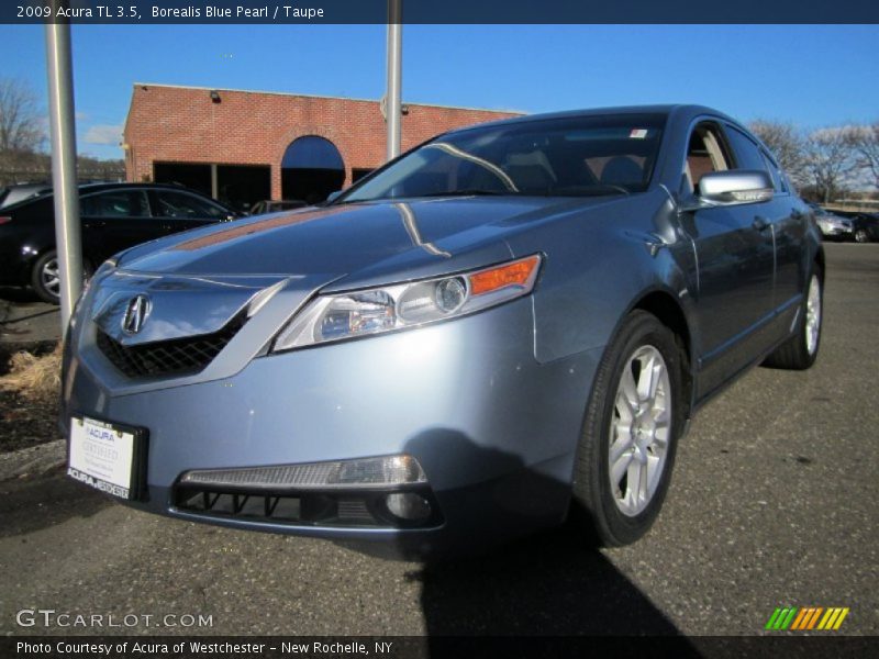 Borealis Blue Pearl / Taupe 2009 Acura TL 3.5