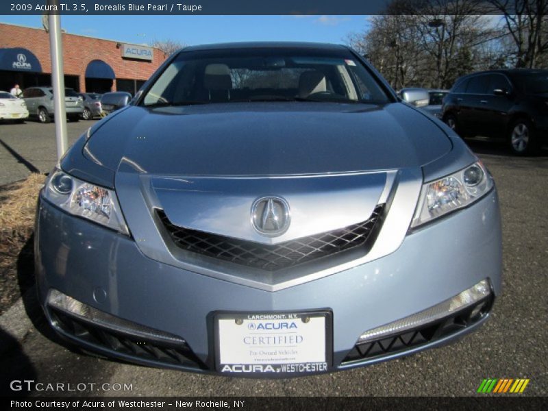 Borealis Blue Pearl / Taupe 2009 Acura TL 3.5