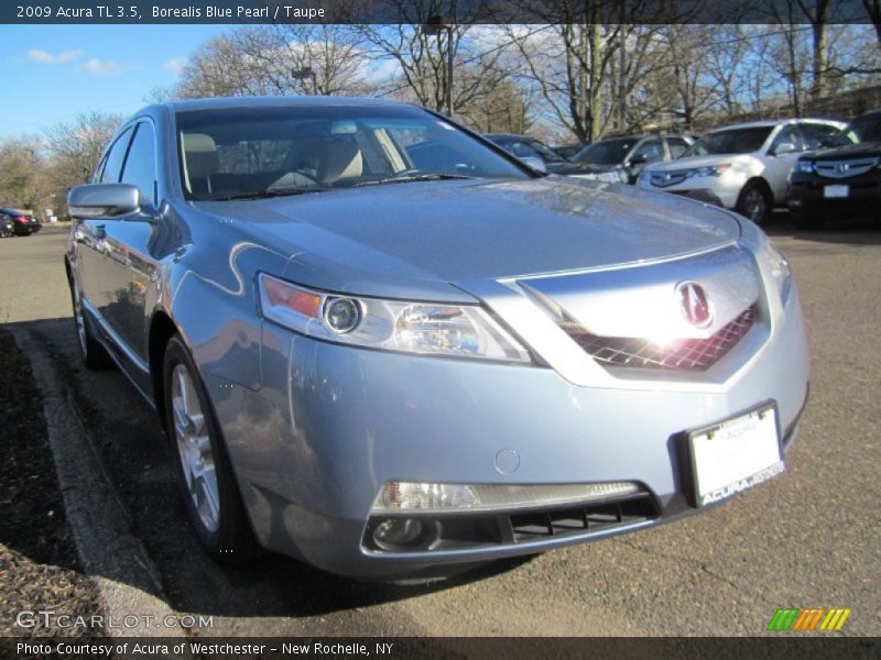 Borealis Blue Pearl / Taupe 2009 Acura TL 3.5