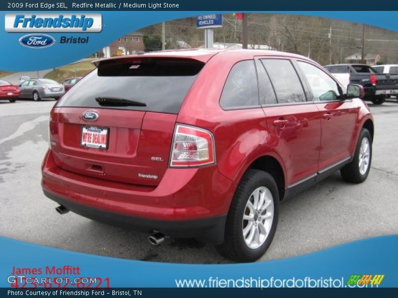 Redfire Metallic / Medium Light Stone 2009 Ford Edge SEL
