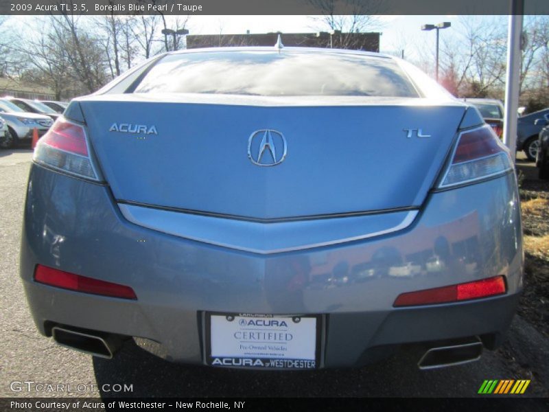Borealis Blue Pearl / Taupe 2009 Acura TL 3.5