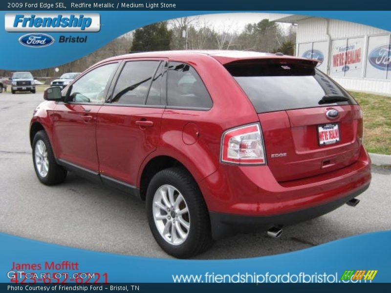 Redfire Metallic / Medium Light Stone 2009 Ford Edge SEL
