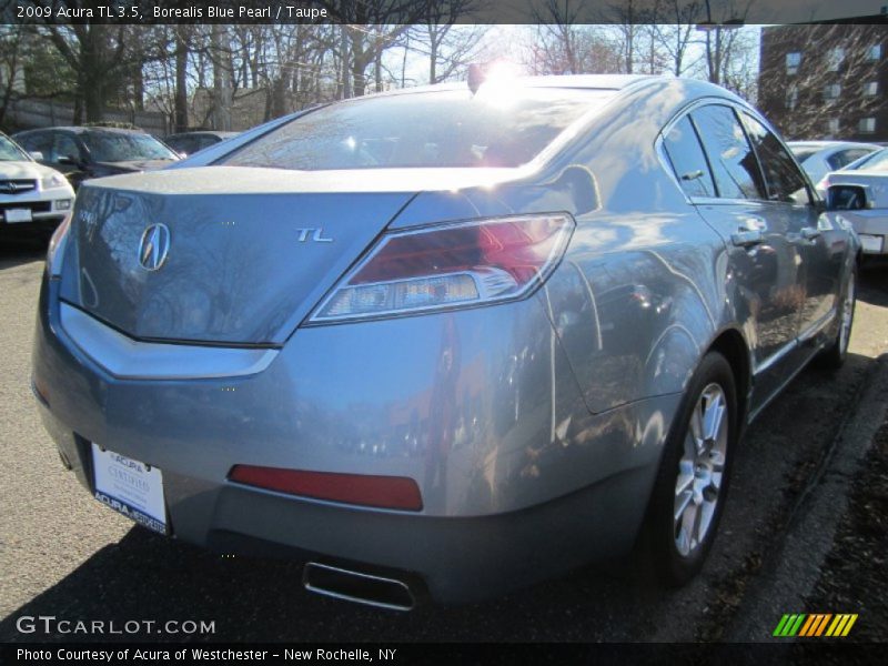 Borealis Blue Pearl / Taupe 2009 Acura TL 3.5
