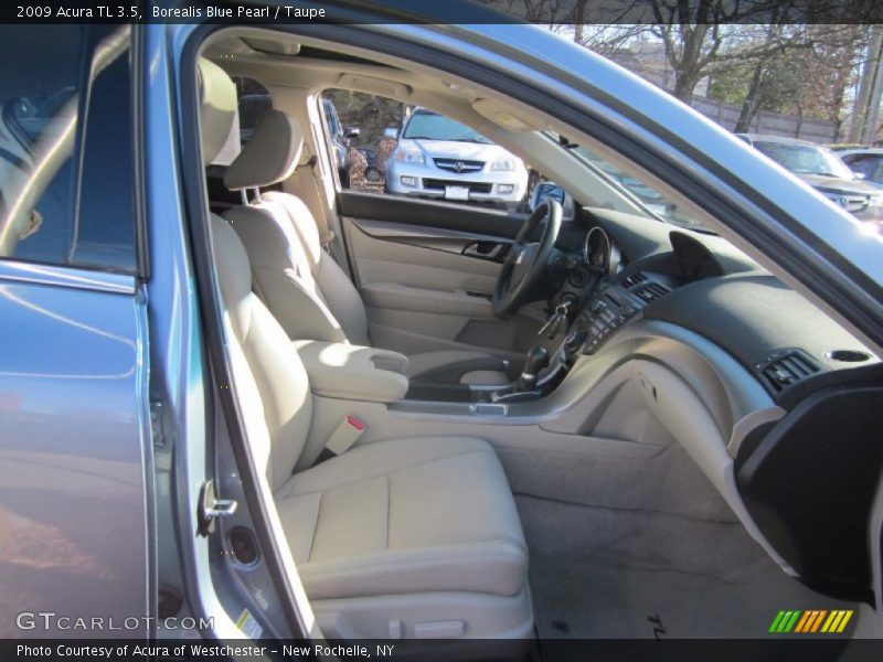 Borealis Blue Pearl / Taupe 2009 Acura TL 3.5