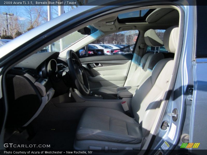 Borealis Blue Pearl / Taupe 2009 Acura TL 3.5