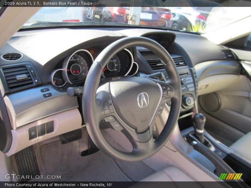 Borealis Blue Pearl / Taupe 2009 Acura TL 3.5