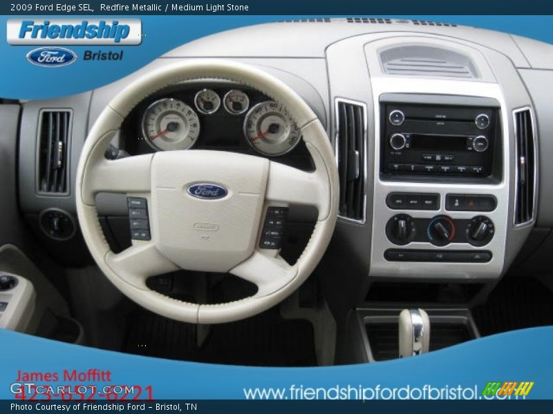 Redfire Metallic / Medium Light Stone 2009 Ford Edge SEL