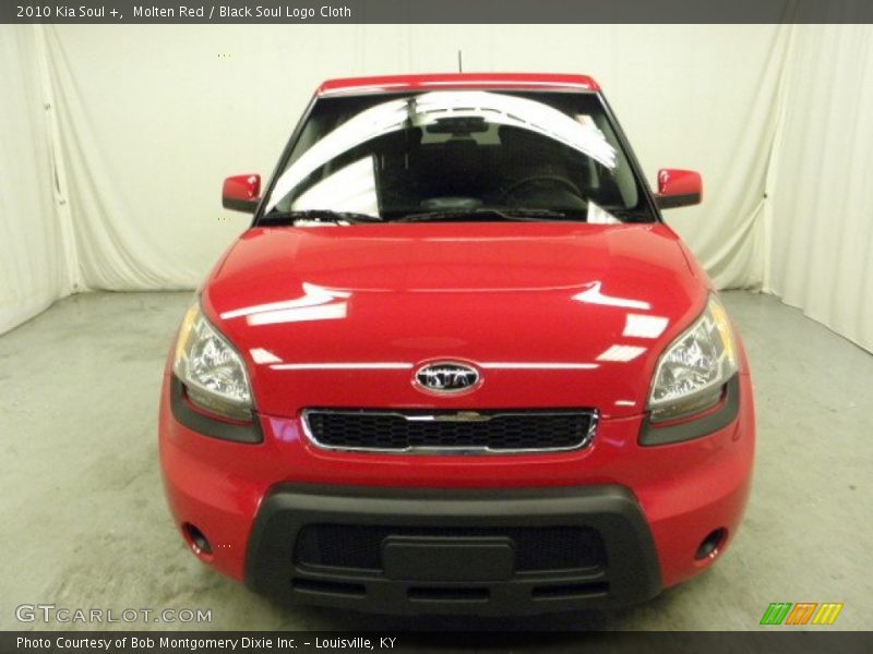 Molten Red / Black Soul Logo Cloth 2010 Kia Soul +
