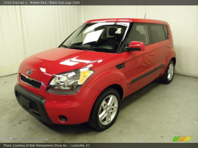 Molten Red / Black Soul Logo Cloth 2010 Kia Soul +