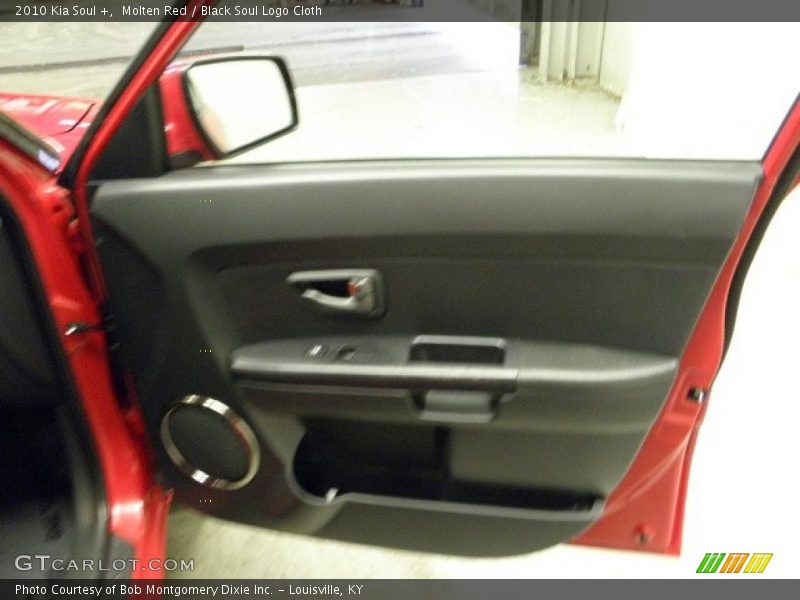 Molten Red / Black Soul Logo Cloth 2010 Kia Soul +