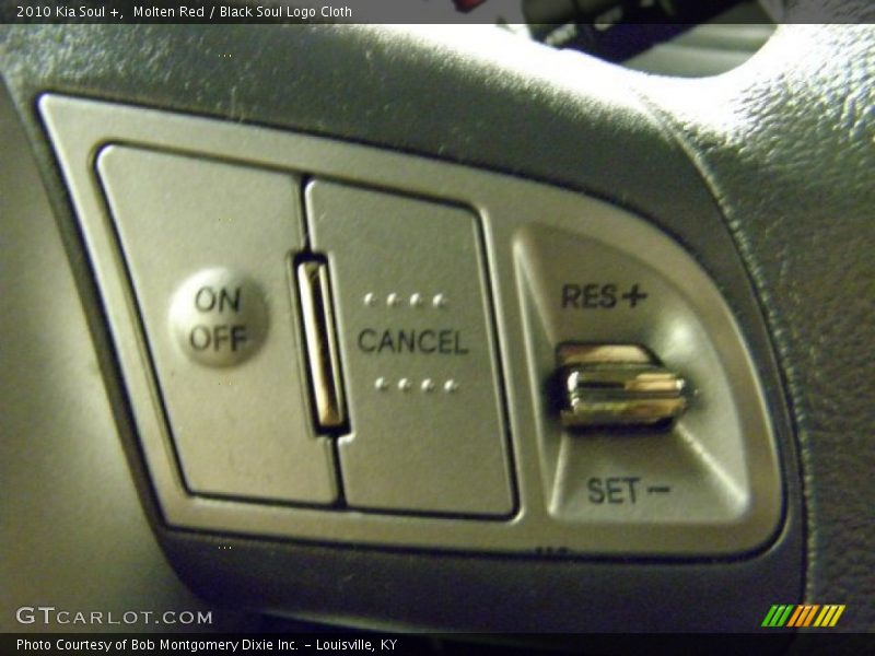 Molten Red / Black Soul Logo Cloth 2010 Kia Soul +