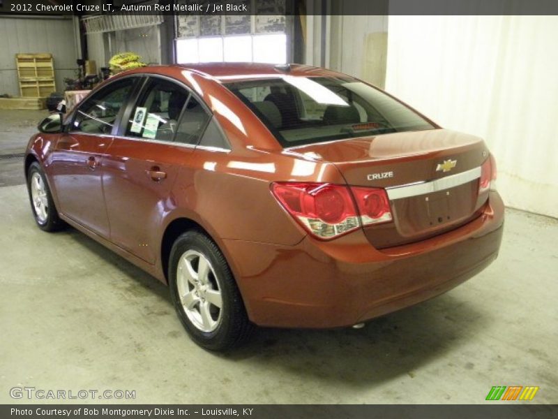 Autumn Red Metallic / Jet Black 2012 Chevrolet Cruze LT